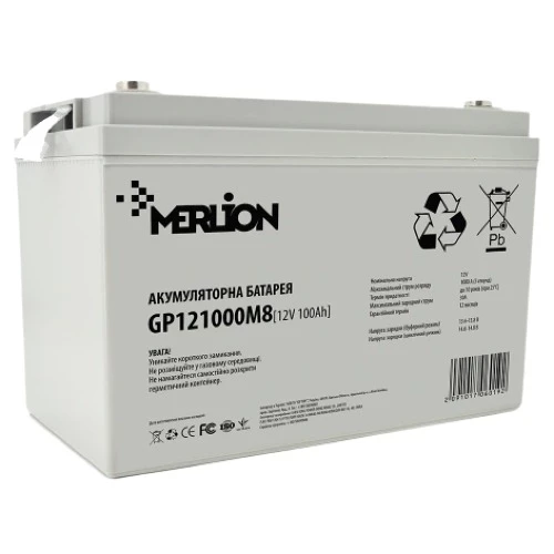 Акумуляторна батарея MERLION AGM GP121000M8 12V 100Ah